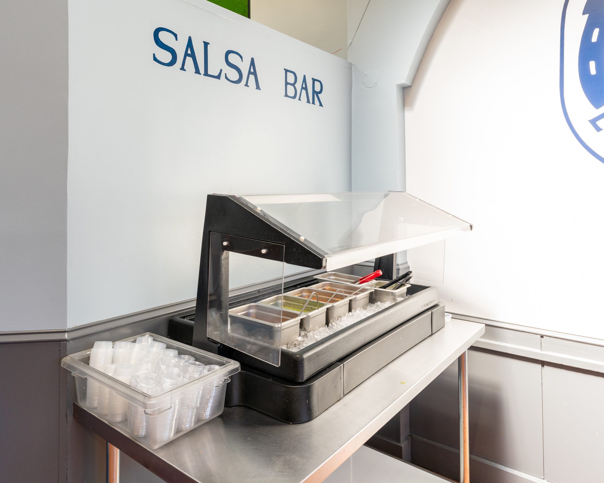 The salsa bar is on the house