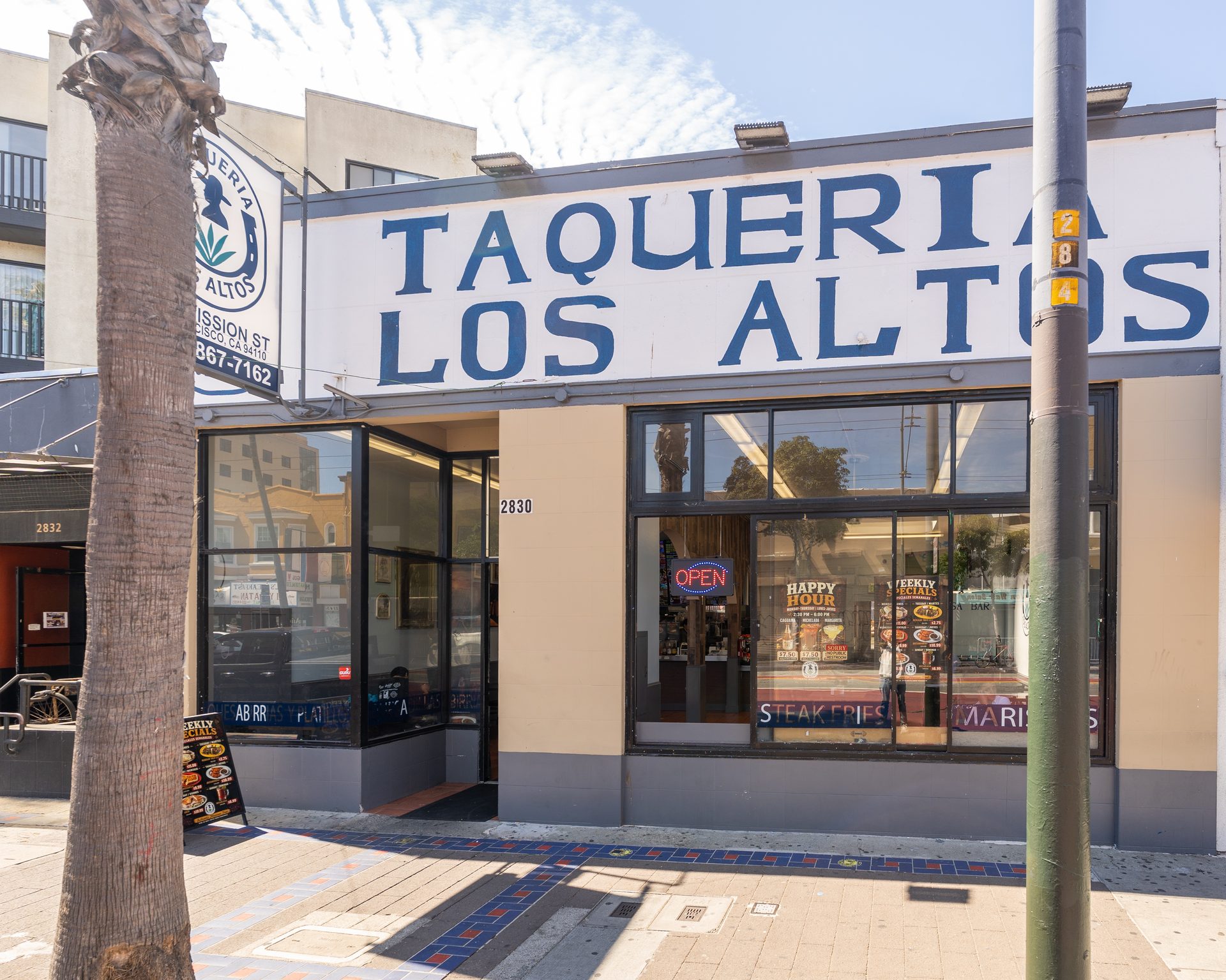 Find us at 2830 Mission St