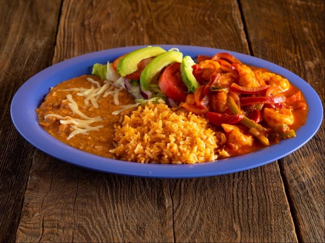 Camarones (Shrimp) plate.