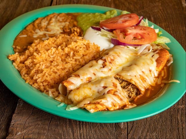 Enchiladas Dinner Plate.